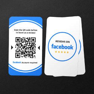 Carte De Visite Code QR Facebook Avis Évaluez Mon Entreprise 5 Éto