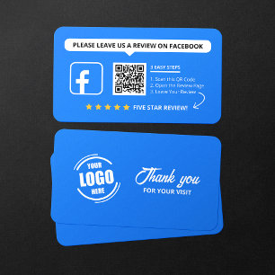Carte De Visite Code QR Facebook Avis Évaluez Mon Entreprise 5 Éto