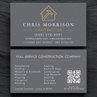 Code QR gris or Construction de Bâtiments