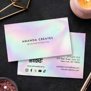 Carte De Visite Code QR Instagram Minimaliste