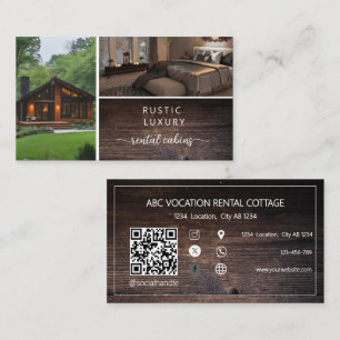 Carte De Visite Code QR Location de vacances Maison d'hôtes Rustiq