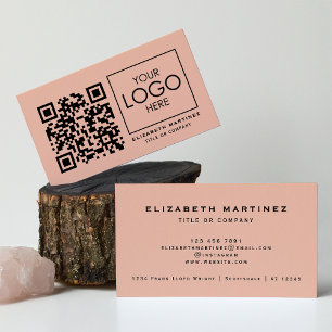 Carte De Visite Code QR Logo de l'entreprise Professionnel avant e