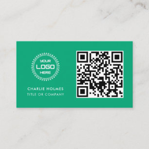 Carte De Visite Code QR Logo d'entreprise Professionnel et Moder