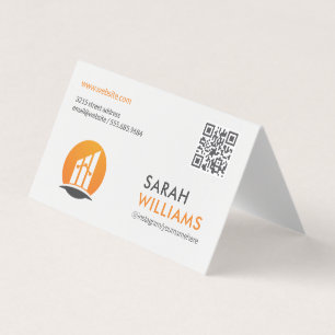 Carte De Visite Code QR   Logo Finance