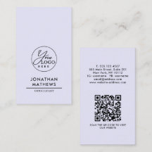 Code QR Logo Lavande Générique Professionnel