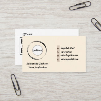 Carte De Visite Code QR minimal