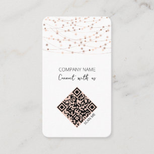 Carte De Visite Code QR minimaliste Connectez-vous avec nous