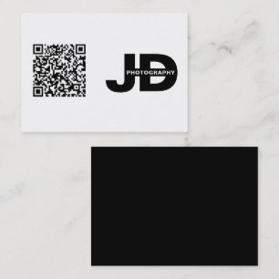 Carte De Visite Code QR minimaliste moderne simple et propre