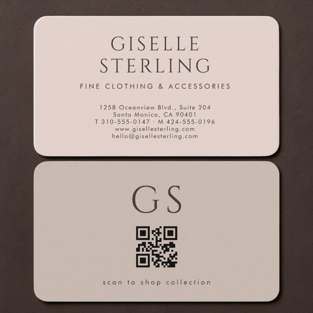 Carte De Visite Code QR mode (Créateur téléchargé)