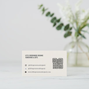 Carte de visite Code QR    Moderne Minimaliste Neu
