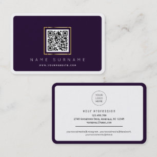 Carte De Visite Code QR numérisable réseau professionnel ou person