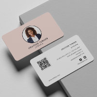 CODE QR ou Logo Professionnel Capot photo rose