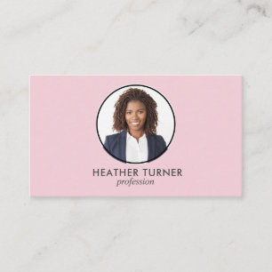 Carte De Visite CODE QR ou logo professionnel Capture d'écran PINK