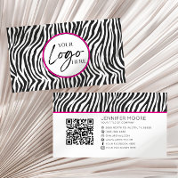 Code QR personnalisé avec logo de société à motif