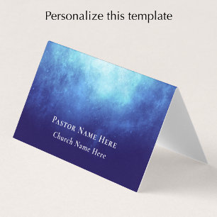 Carte De Visite Code QR personnalisé avec texte moderne nébuleuse