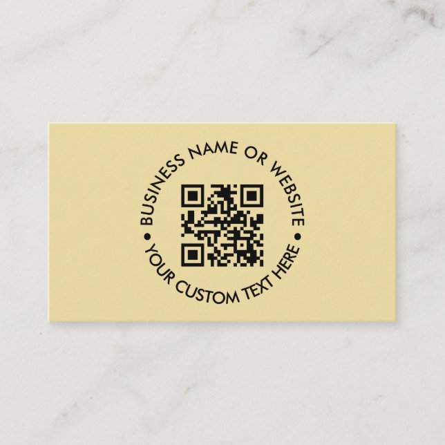 Carte De Visite Code QR personnalisé | Moderne Design professionne (Devant)