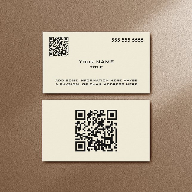 Carte De Visite Code QR personnalisé Objet moderne (Créateur téléchargé)