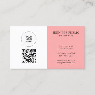 Carte De Visite Code QR personnalisé Télécharger le logo ici Créez
