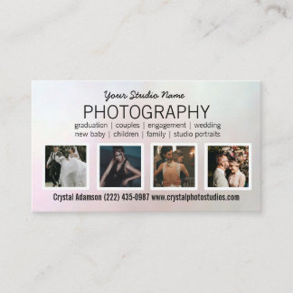 Carte De Visite Code QR photo | Photographe Photographie noir
