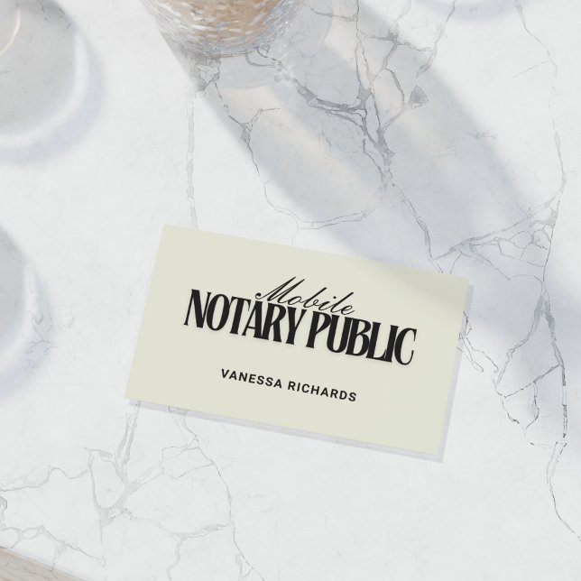 Carte De Visite Code QR Public Noir & Beige Noir & Beige (Créateur téléchargé)