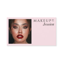 Code QR Rose Pâle Élégant Photo Sociale Maquillage