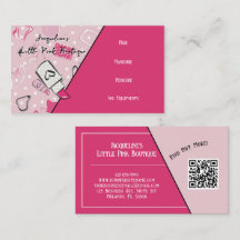 Code QR Salon Rose Féminin Milieu de Siècle III