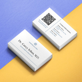Carte De Visite Code QR santé