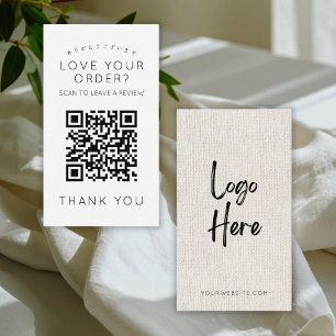 Carte De Visite Code QR Simple Logo Lin : Laissez un avis 