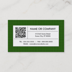 Carte De Visite code QR vert