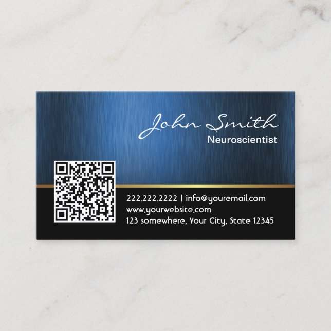 Carte De Visite Code Royal QR Neuroscience Professional (Devant)