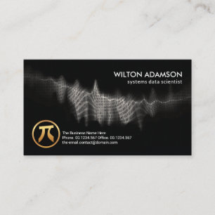 Carte De Visite Codes binaires numériques Wave Data Scientifique