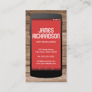 Carte De Visite Codeur d'ingénieur logiciel pour les développeurs