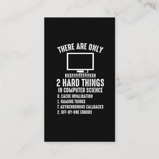 Carte De Visite Codeur ingénieur programmeur informatique (Devant)