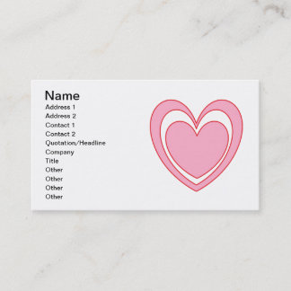 Carte De Visite Coeur 2