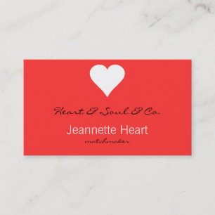 Carte De Visite Coeur classique