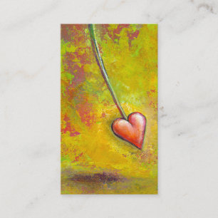 Carte De Visite Coeur dans le mouvement - art contemporain de