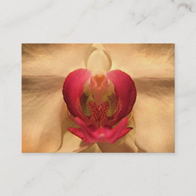 Carte De Visite Coeur de l'ATC d'orchidée (Devant)