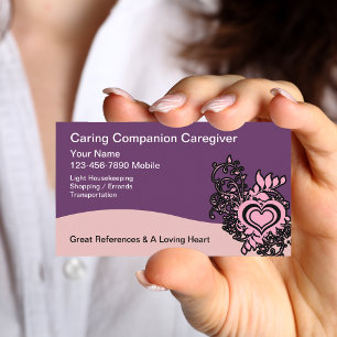 Carte De Visite Cœur de soignant  Conception florale