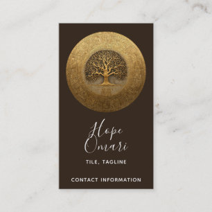 Carte De Visite Cœur du Labyrinthe Conception de l'Arbre de Vie