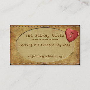 Carte De Visite Coeur fantaisie vintage