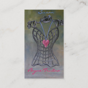 Carte De Visite Coeur peint