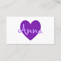 Coeur pourpre personnalisé sur blanc