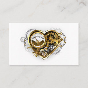 Carte De Visite Coeur vapeur avec un manomètre