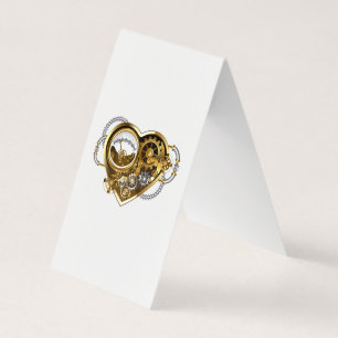 Carte De Visite Coeur vapeur avec un manomètre