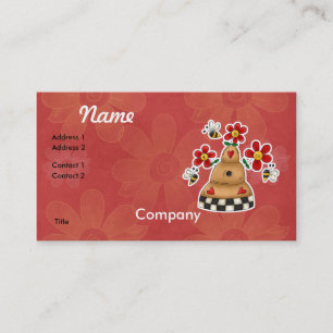 Carte De Visite Cœurs heureux N Fleurs Ruche