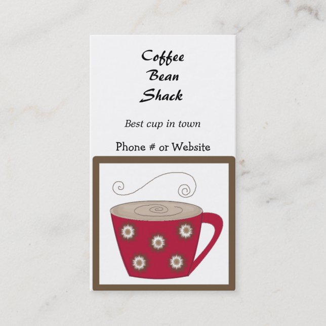 Carte de visite CoffeeTheme (Devant)