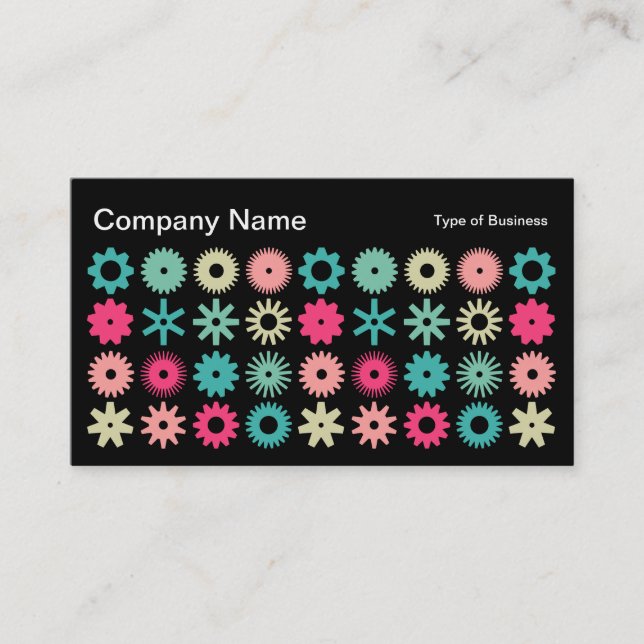 Carte De Visite Cogs - Couleurs 01 (Devant)
