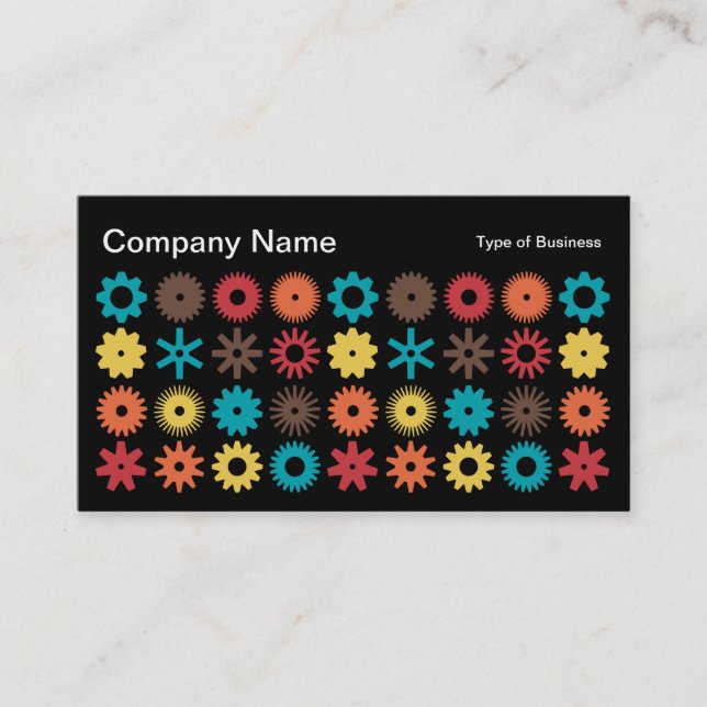 Carte De Visite Cogs - Couleurs 02 (Devant)
