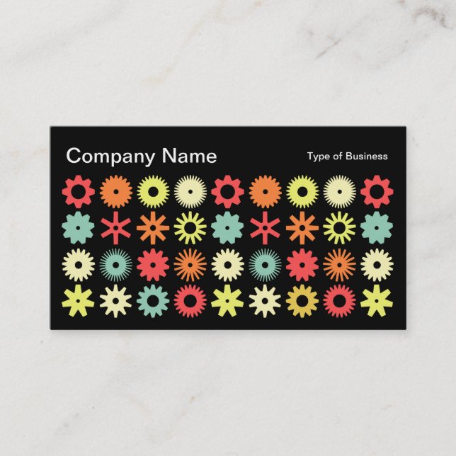 Carte De Visite Cogs - Couleurs 04 (Devant)
