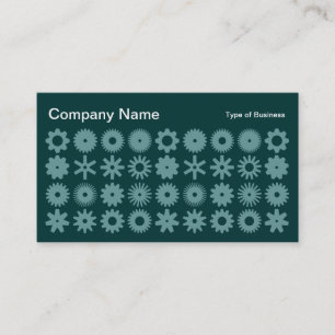 Carte De Visite Cogs - Nuances de Vert 02